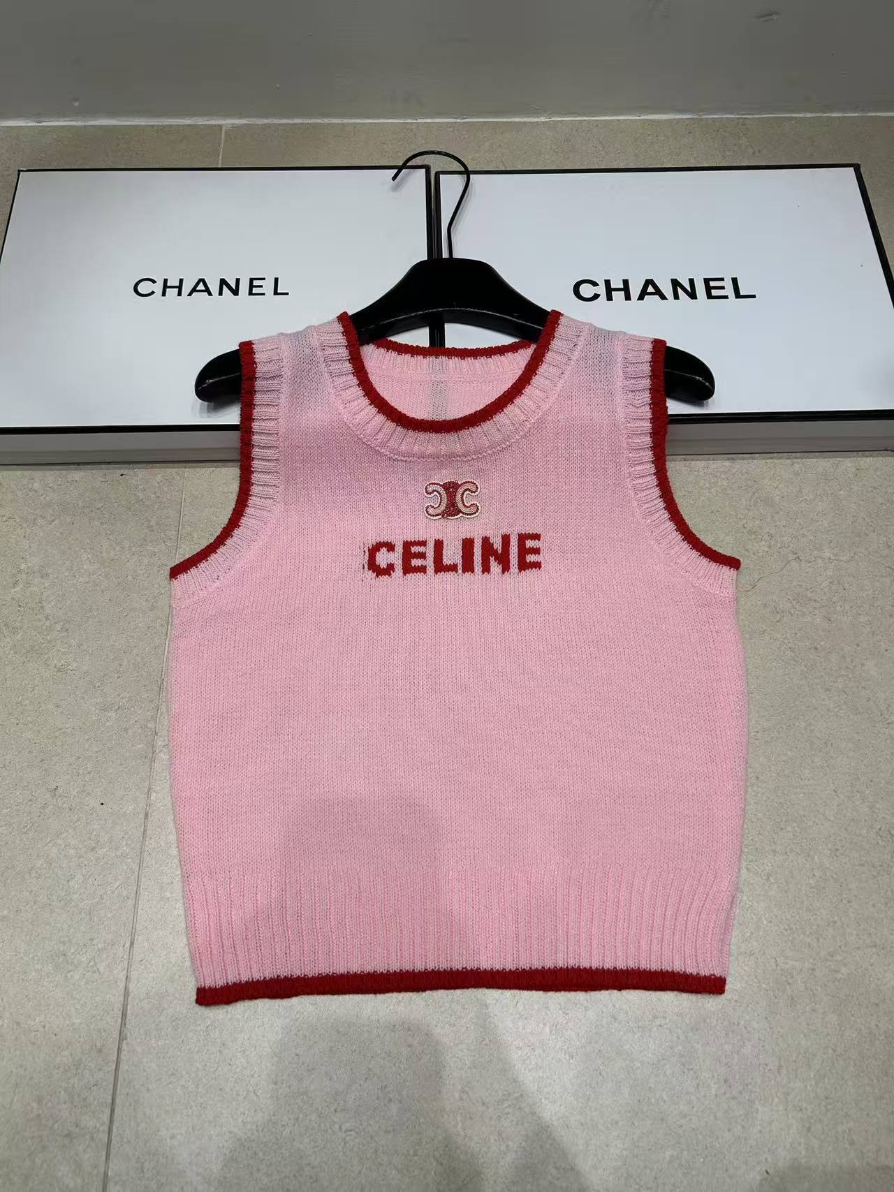 CEL1NE 凱旋門レターウールベスト【50％割引+送料無料】