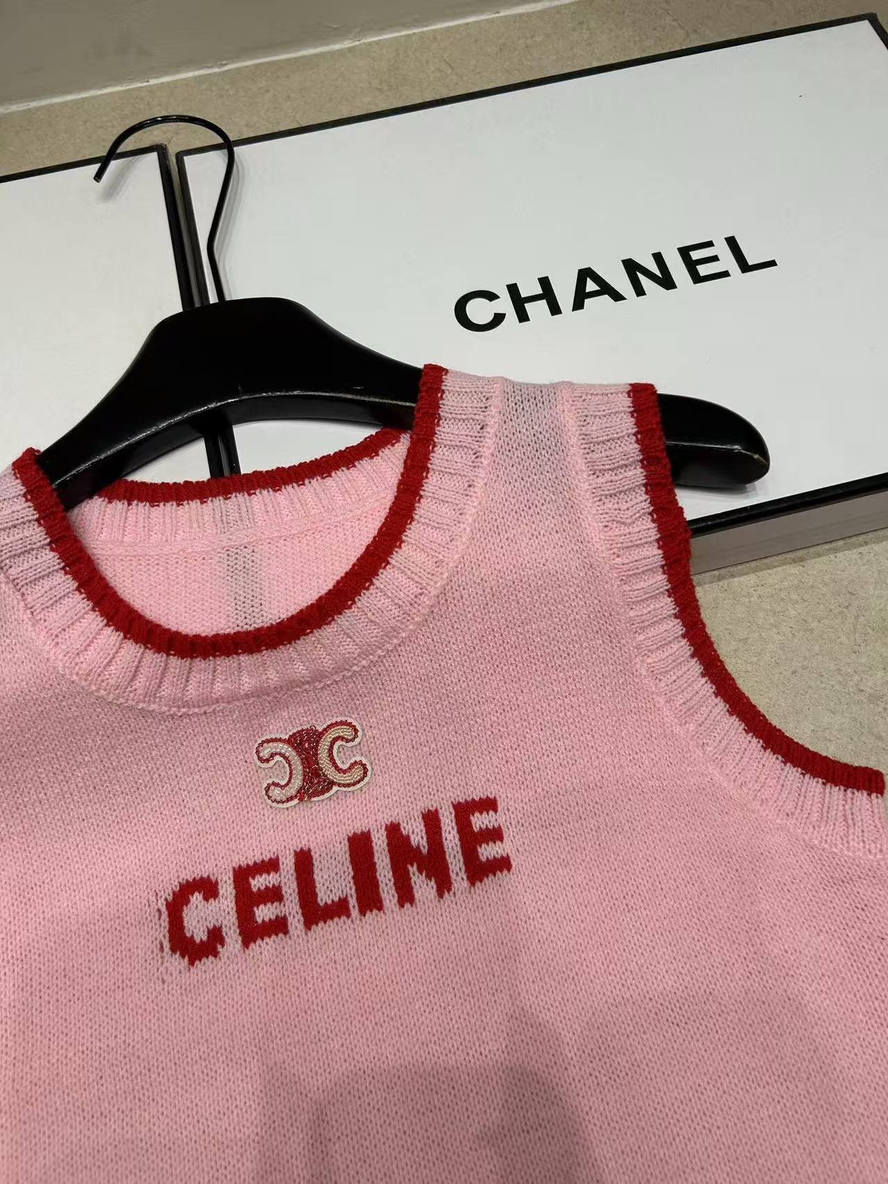 CEL1NE 凱旋門レターウールベスト【50％割引+送料無料】