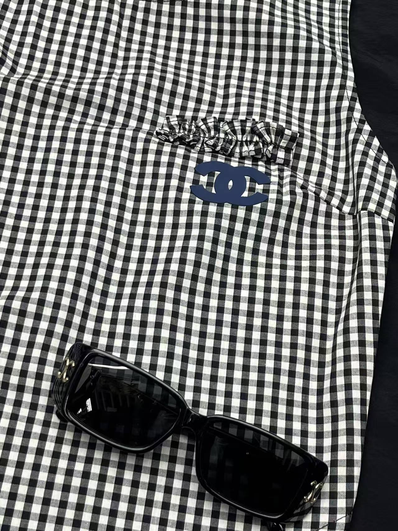 CHANE1 ダブルC 千鳥格子ベスト【50％割引+送料無料】