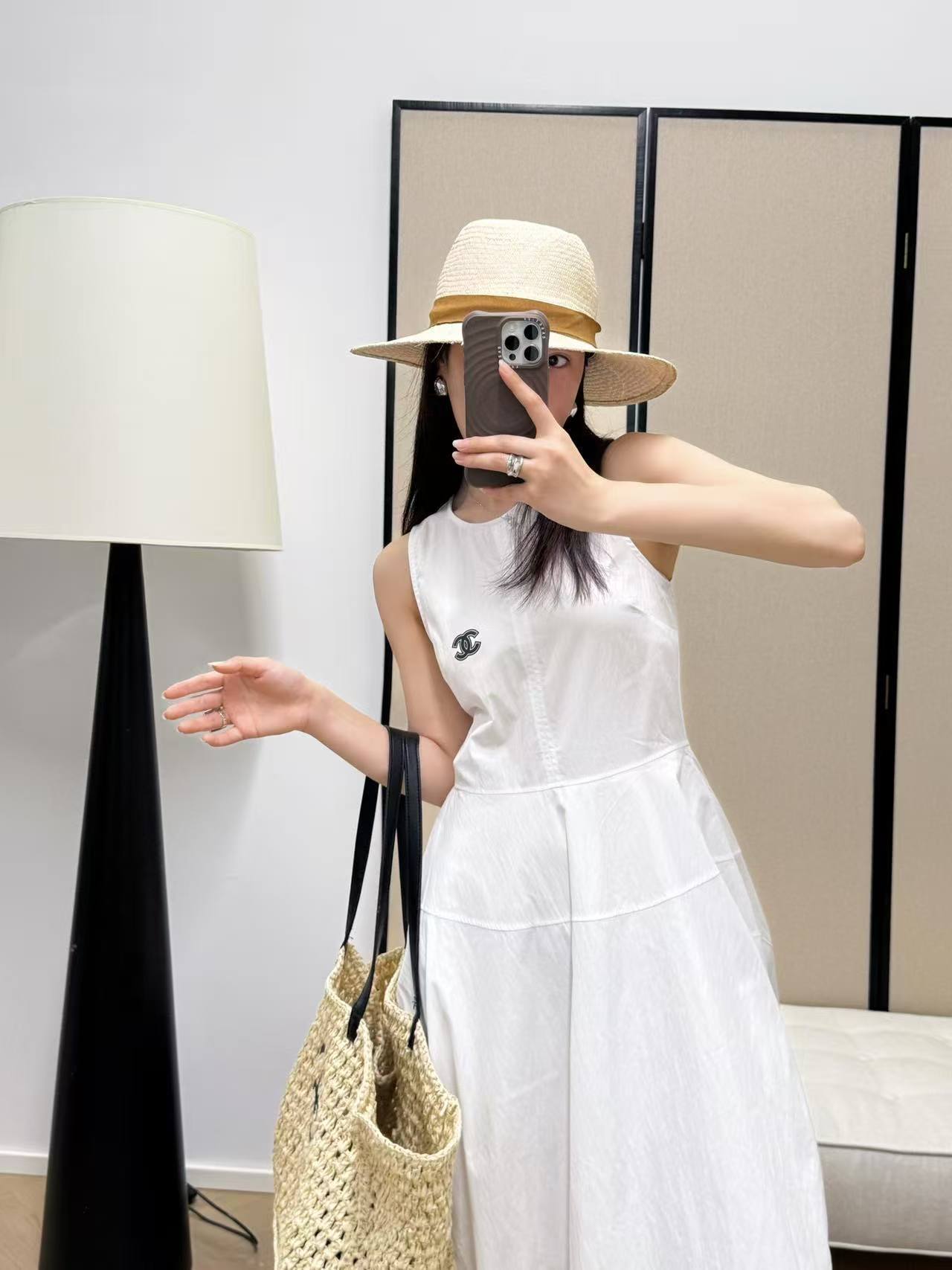 CHANE1 シンプルダブルCベストドレス【50％割引+送料無料】