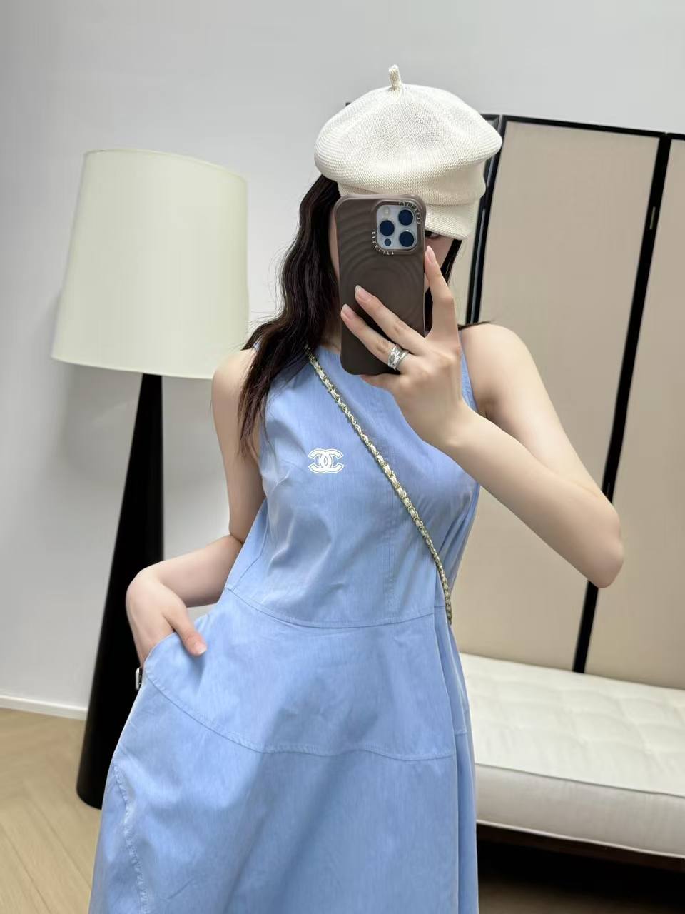 CHANE1 シンプルダブルCベストドレス【50％割引+送料無料】