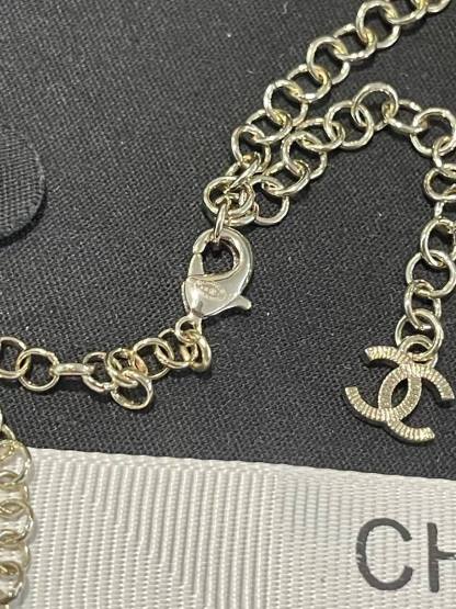 CHANE1 ピンクフラワー ダブルCネックレス【50％割引+送料無料】