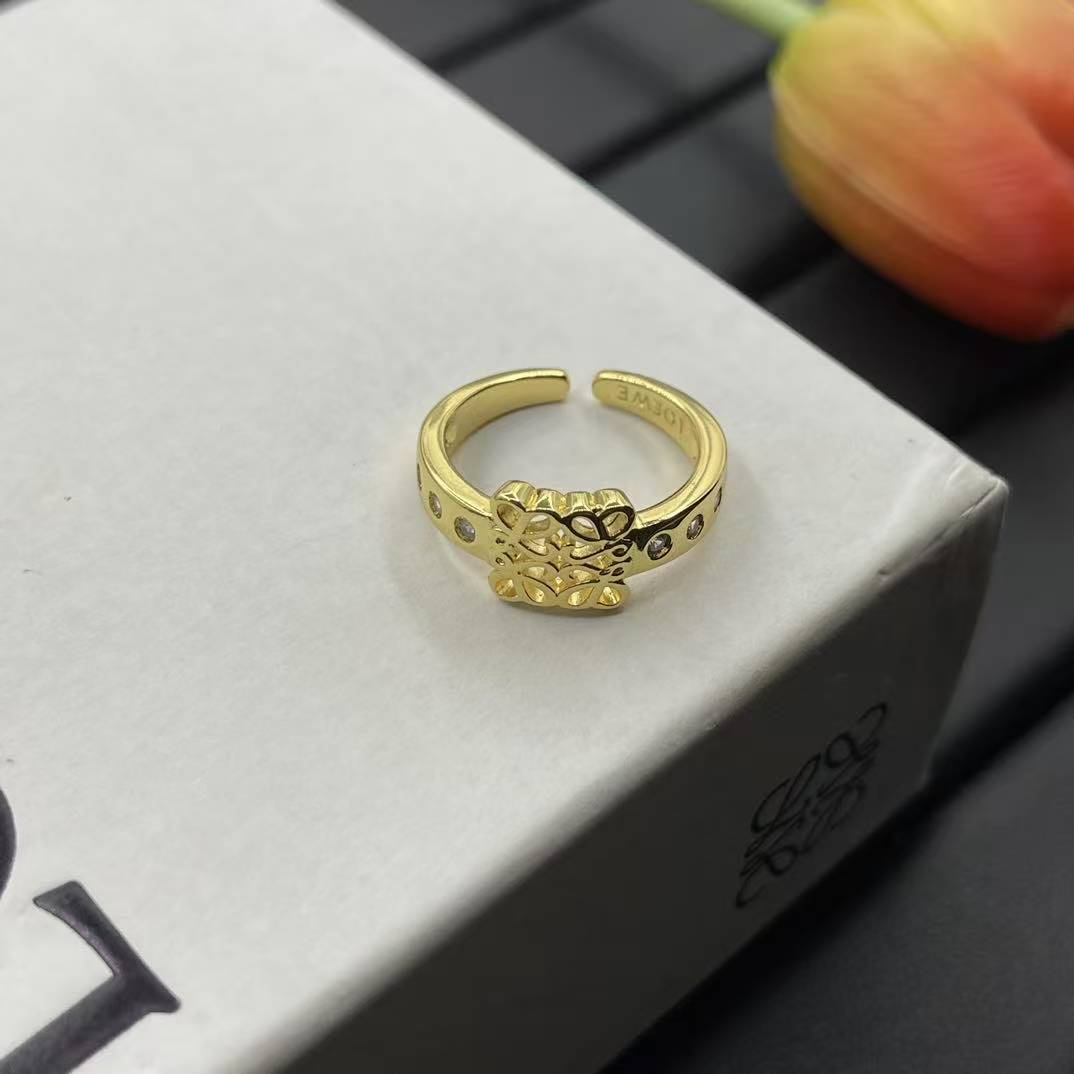 L0WEW 透かし彫りリング【50％割引+送料無料】