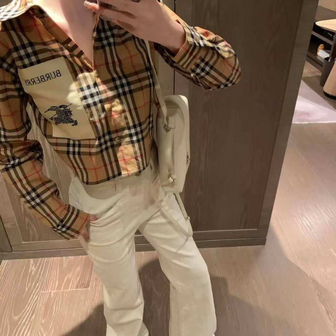 BUR8ERRY チェック柄ウォーホースシャツ【50％割引+送料無料】