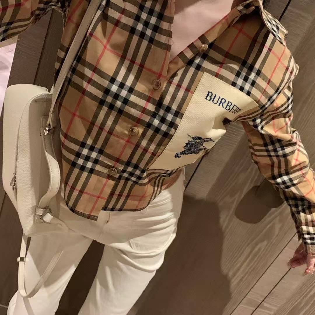 BUR8ERRY チェック柄ウォーホースシャツ【50％割引+送料無料】