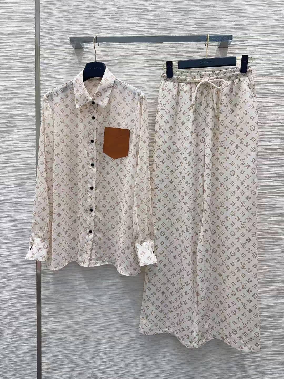 LVプリント シャツ＆トラウザーズ 2ピースセット【50％割引+送料無料】