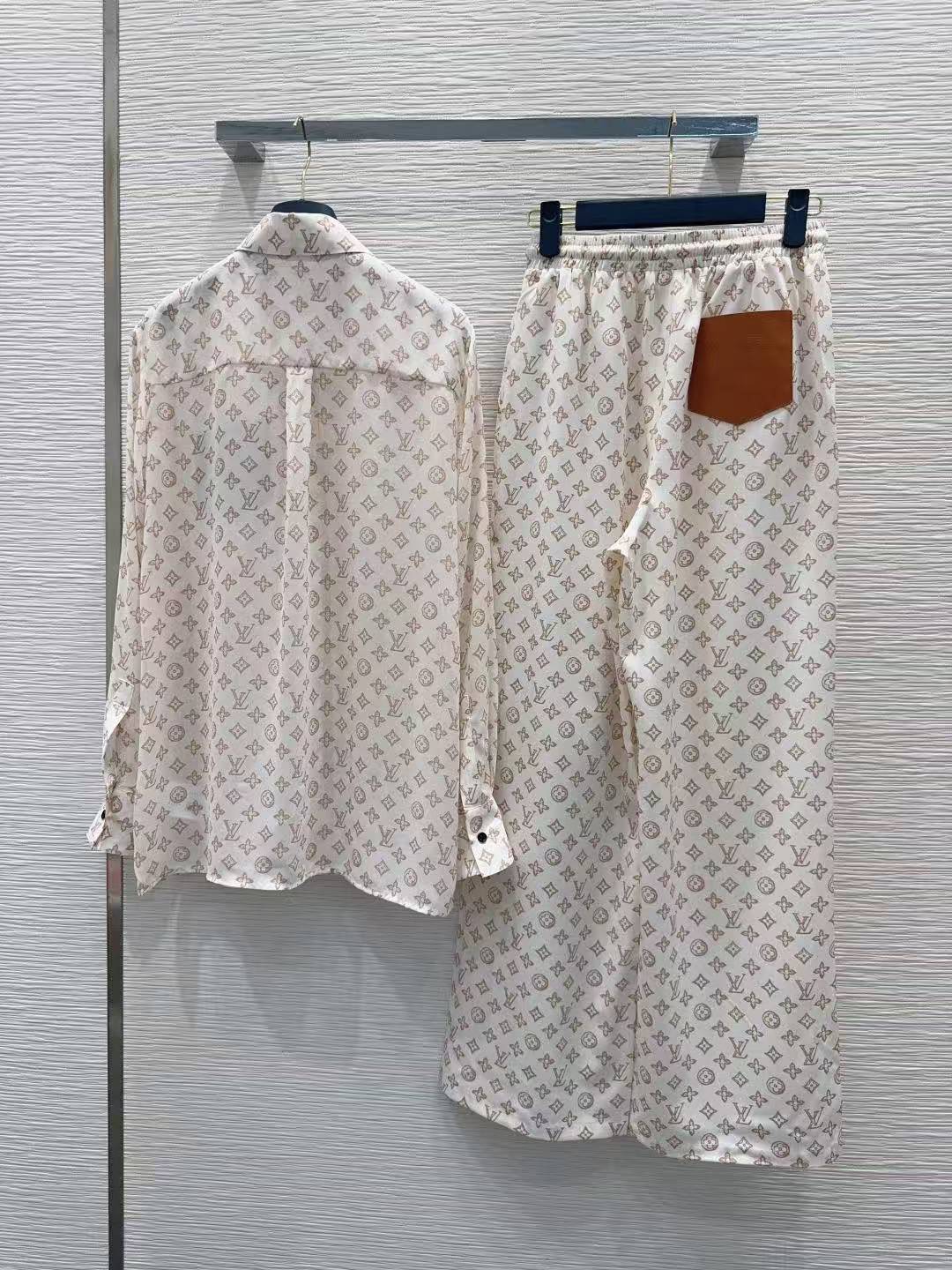 LVプリント シャツ＆トラウザーズ 2ピースセット【50％割引+送料無料】