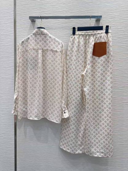 LVプリント シャツ＆トラウザーズ 2ピースセット【50％割引+送料無料】