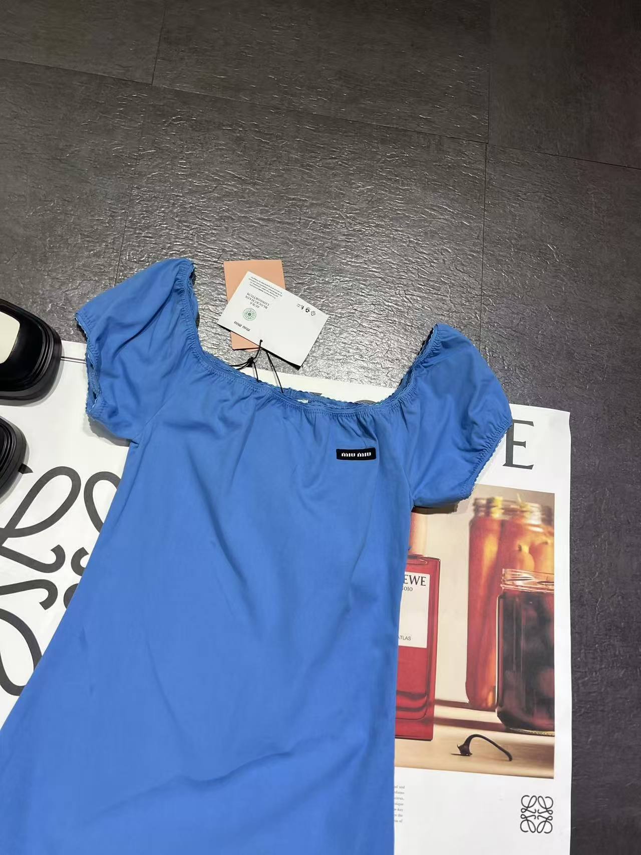 M1UM1U パフスリーブワンピース【50％割引+送料無料】