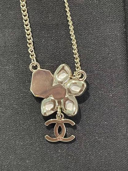 CHANE1 ピンクフラワーイヤリング＋ネックレス ツーピースセット【50％割引+送料無料】