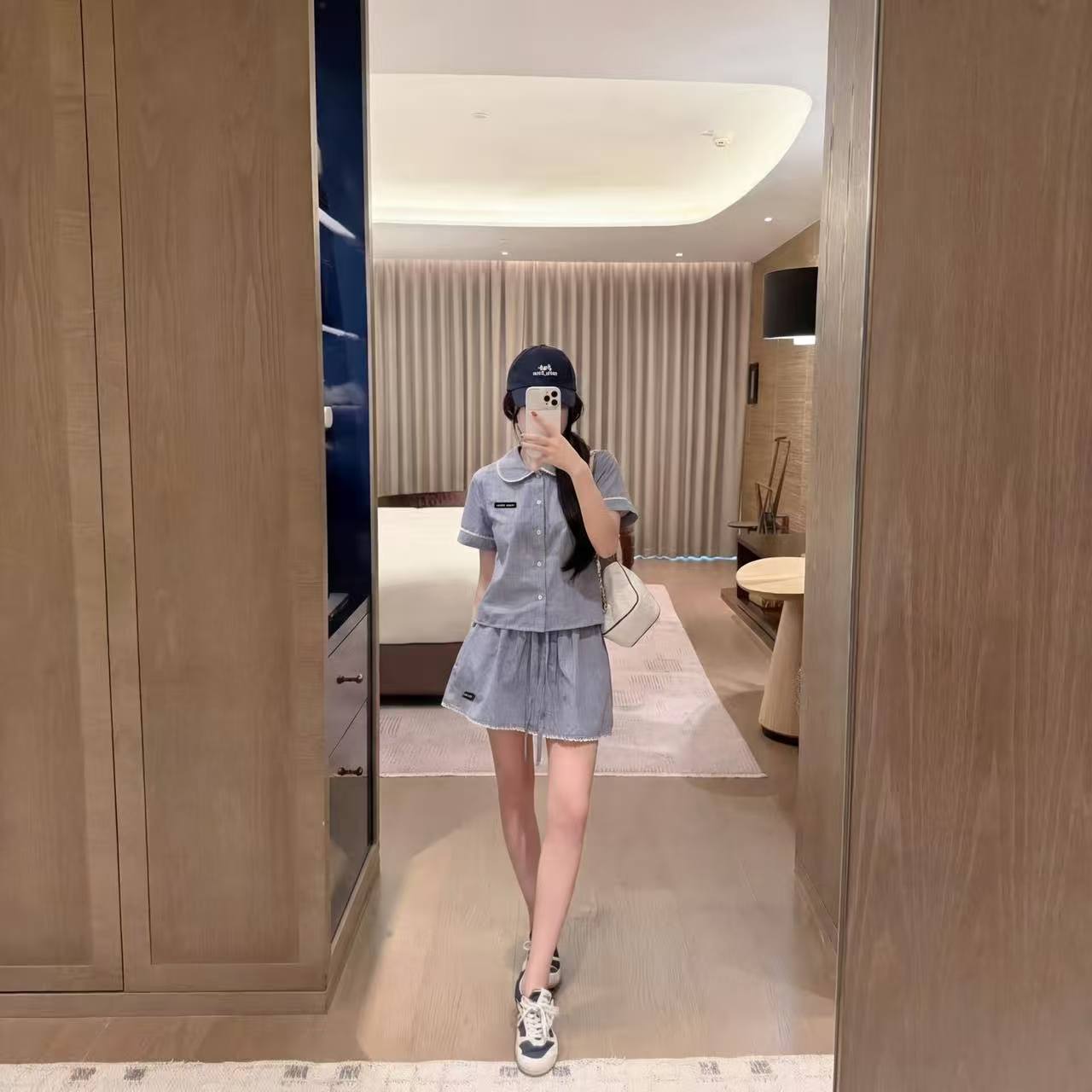 M1UM1U シャツ＆スカート 2点セット【50％割引+送料無料】