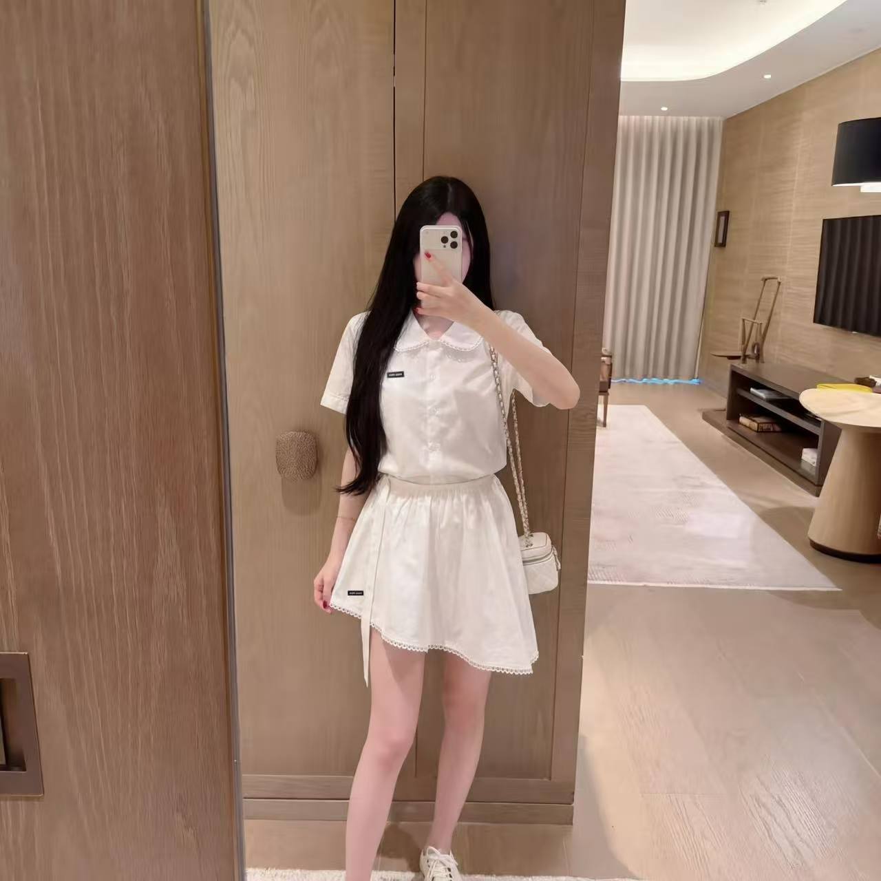 M1UM1U シャツ＆スカート 2点セット【50％割引+送料無料】