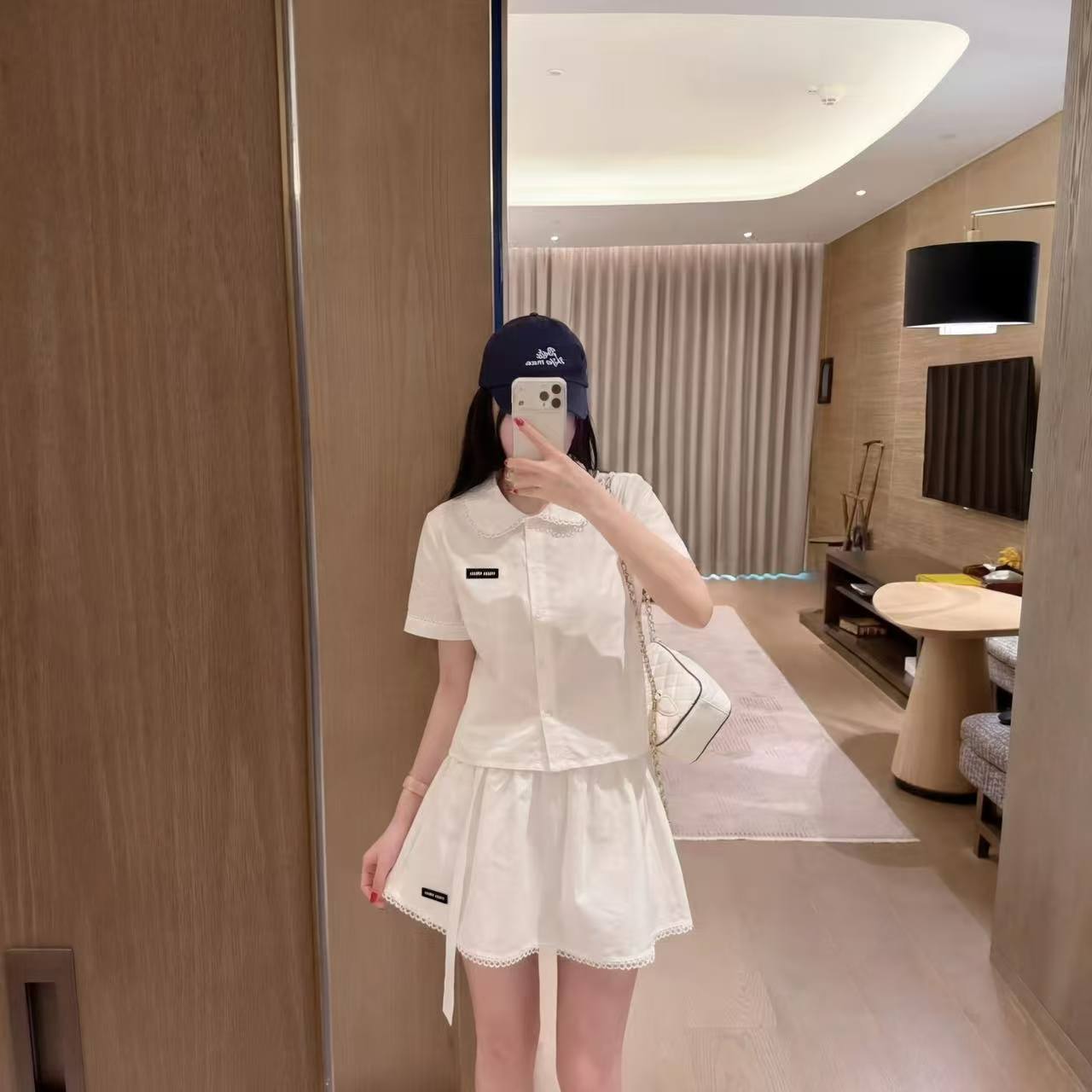 M1UM1U シャツ＆スカート 2点セット【50％割引+送料無料】