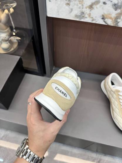 CHANE1 カラーブロック ダブルC カジュアルシューズ【50％割引+送料無料】