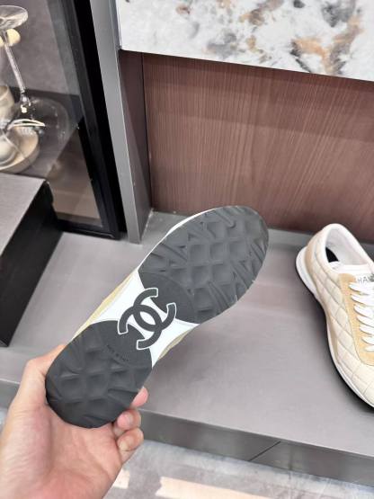 CHANE1 カラーブロック ダブルC カジュアルシューズ【50％割引+送料無料】