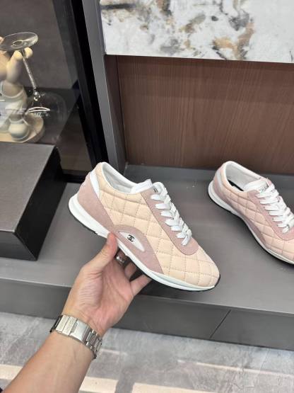 CHANE1 カラーブロック ダブルC カジュアルシューズ【50％割引+送料無料】