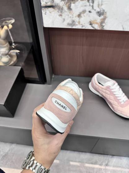 CHANE1 カラーブロック ダブルC カジュアルシューズ【50％割引+送料無料】