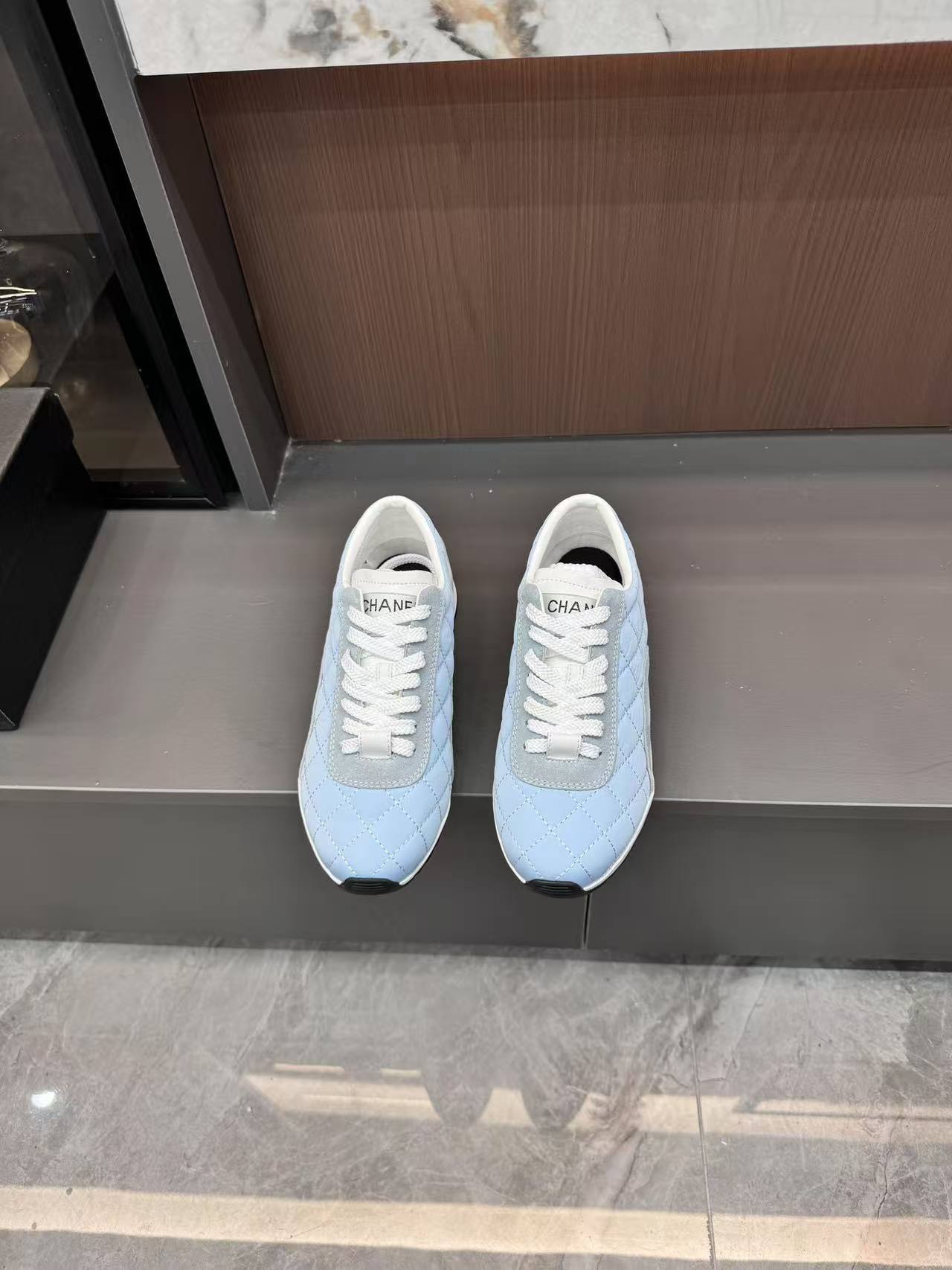 CHANE1 カラーブロック ダブルC カジュアルシューズ【50％割引+送料無料】