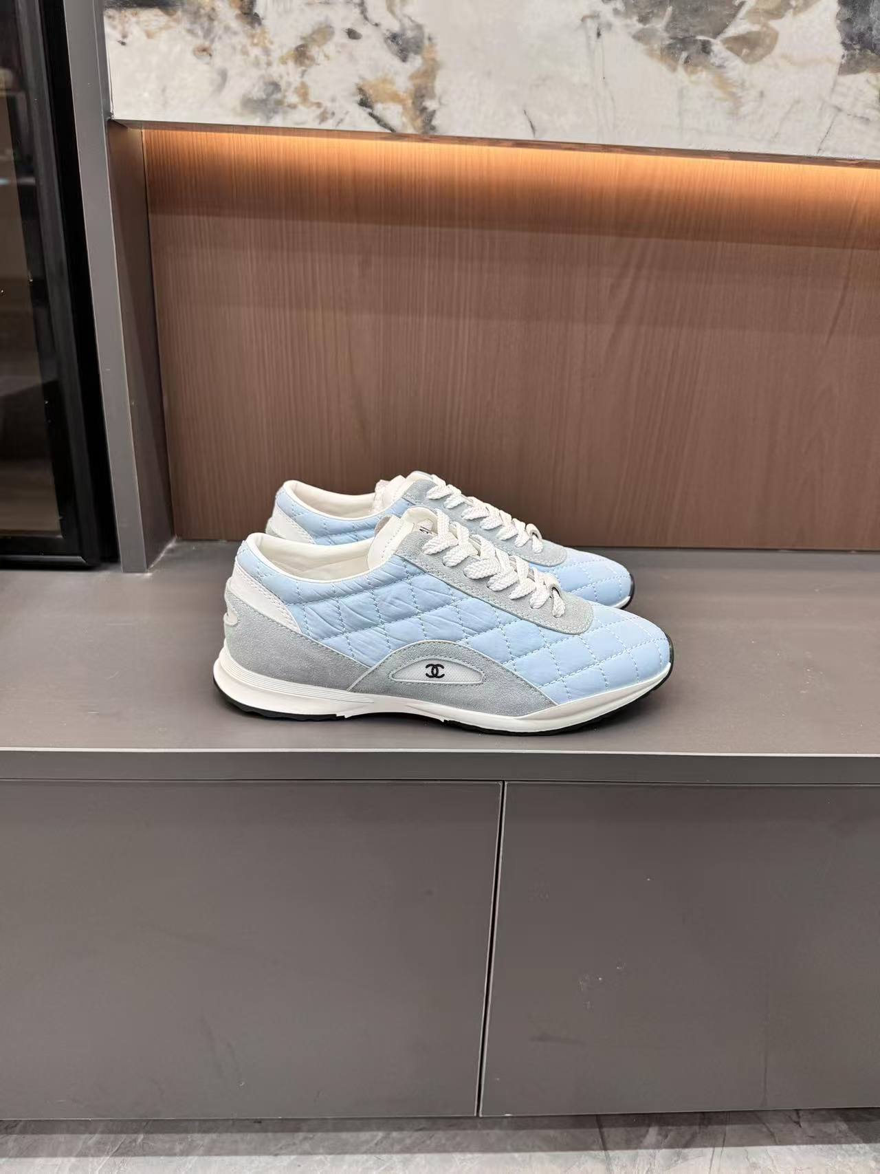 CHANE1 カラーブロック ダブルC カジュアルシューズ【50％割引+送料無料】