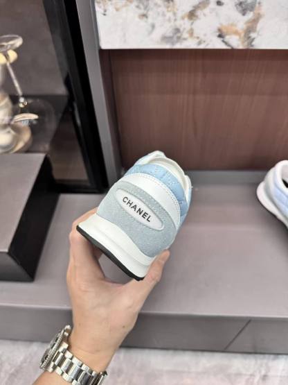 CHANE1 カラーブロック ダブルC カジュアルシューズ【50％割引+送料無料】