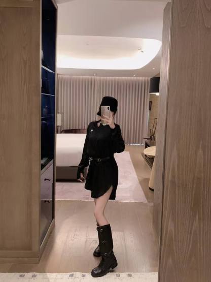 DIOR ウエストバッグ付きシャツドレス【50％割引+送料無料】