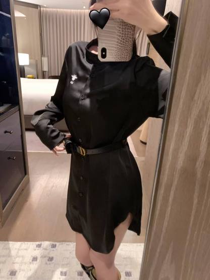 DIOR ウエストバッグ付きシャツドレス【50％割引+送料無料】