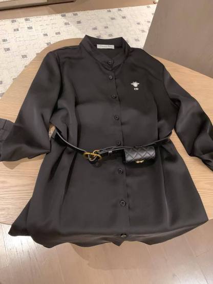 DIOR ウエストバッグ付きシャツドレス【50％割引+送料無料】