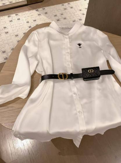 DIOR ウエストバッグ付きシャツドレス【50％割引+送料無料】