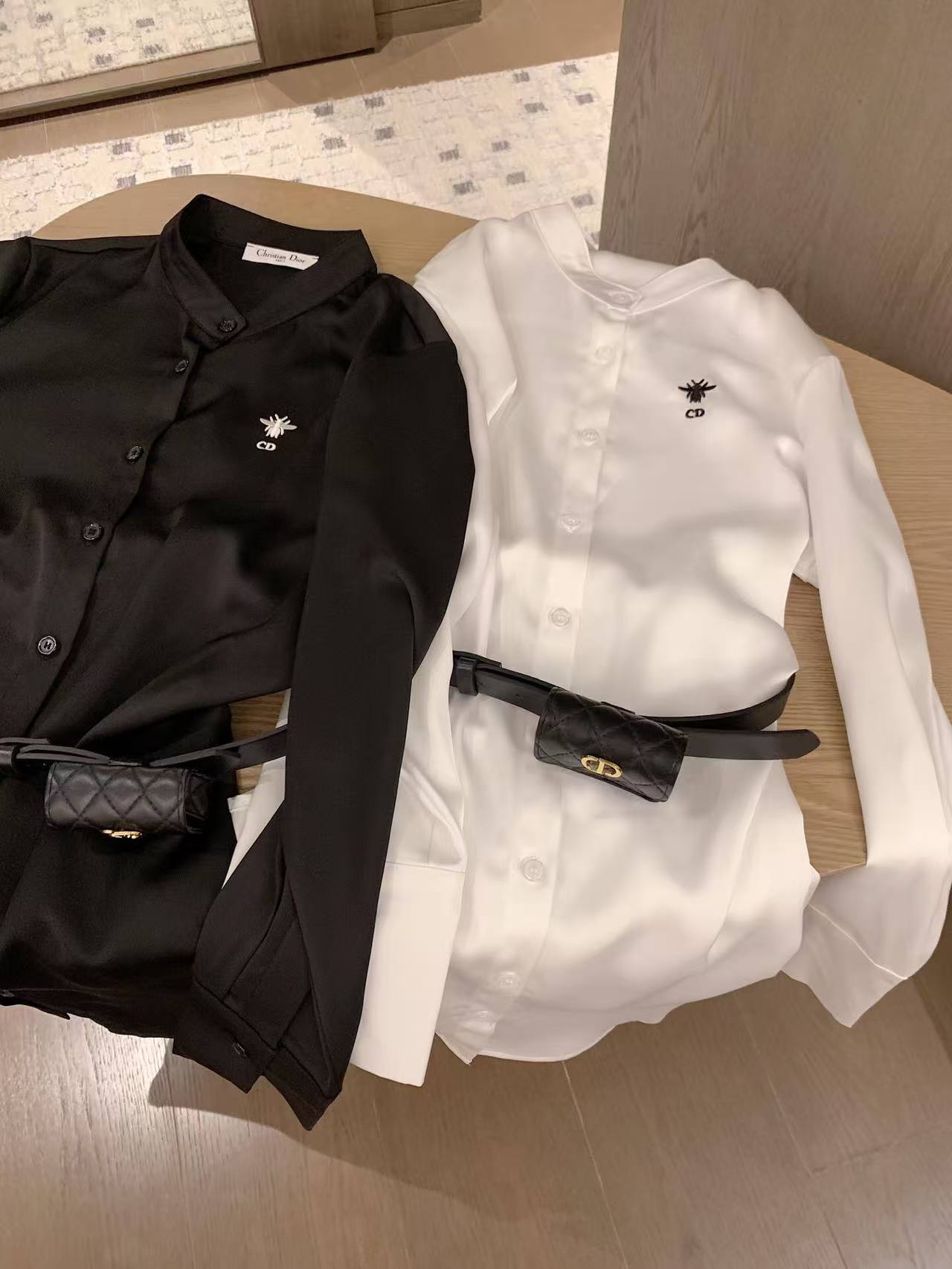 DIOR ウエストバッグ付きシャツドレス【50％割引+送料無料】