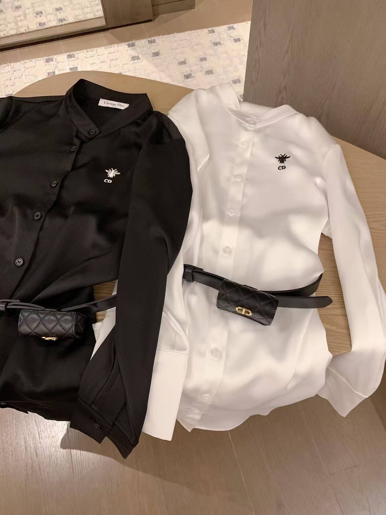 DIOR ウエストバッグ付きシャツドレス【50％割引+送料無料】