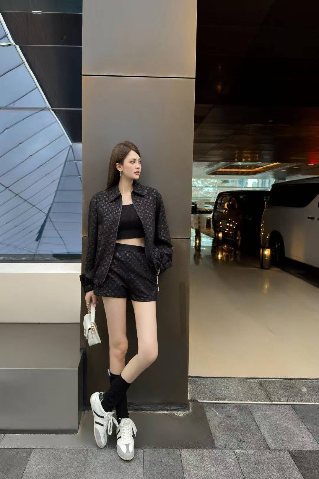 LVプリント ジャケット＆ショートパンツ 2点セット【50％割引+送料無料】