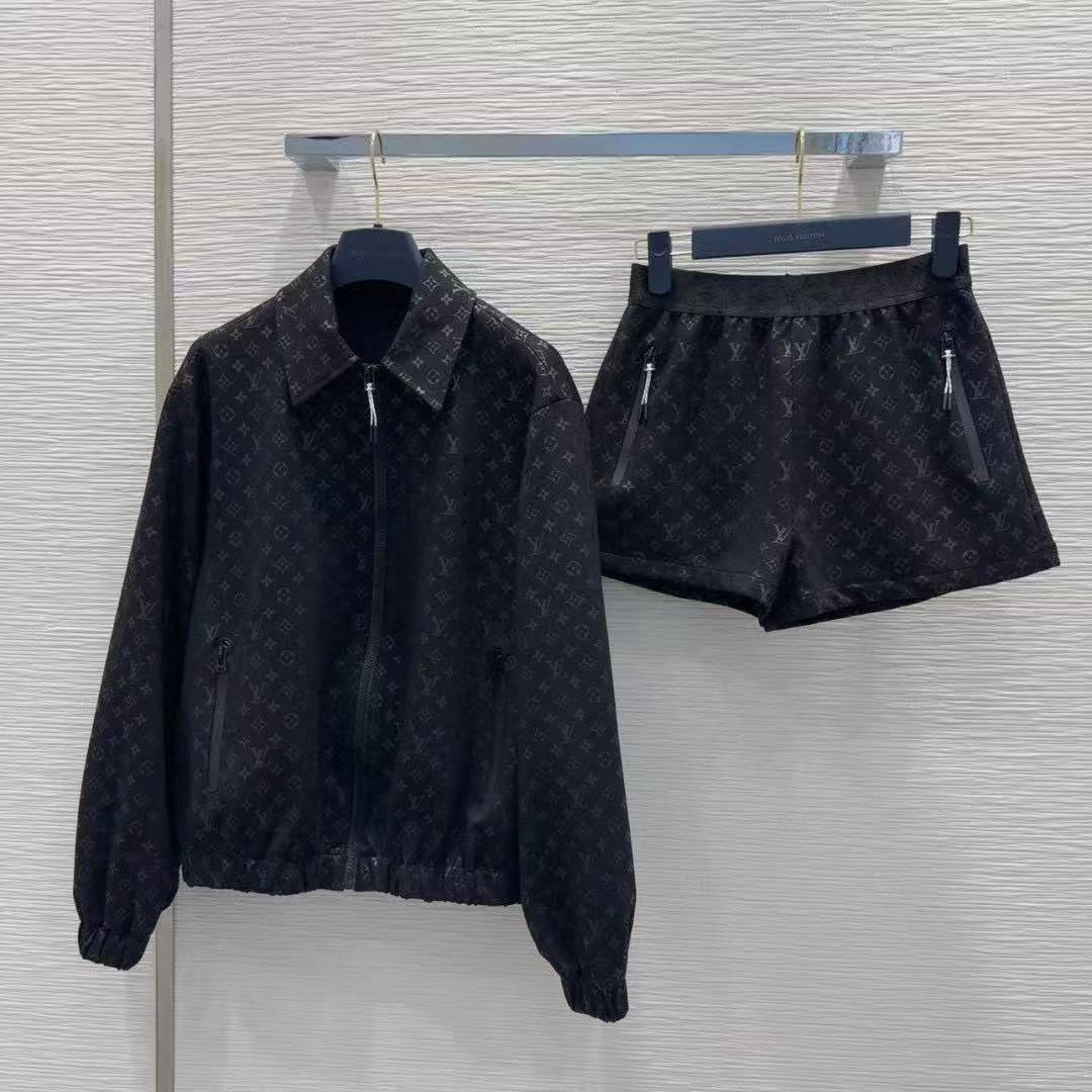 LVプリント ジャケット＆ショートパンツ 2点セット【50％割引+送料無料】