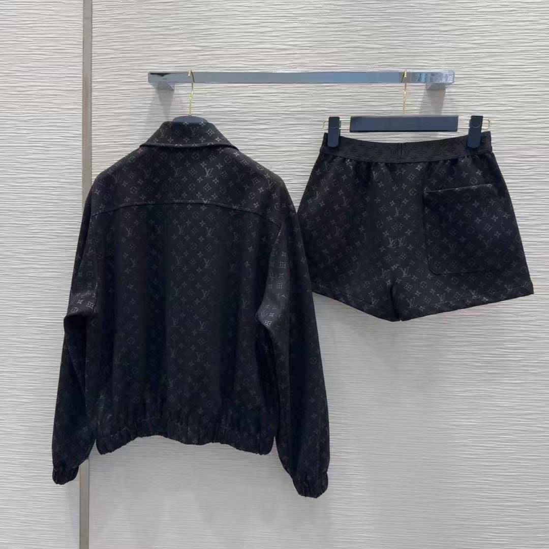 LVプリント ジャケット＆ショートパンツ 2点セット【50％割引+送料無料】