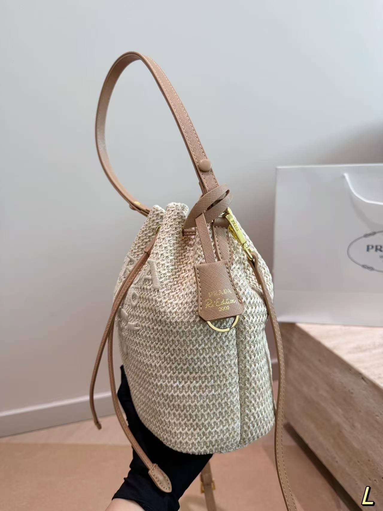 PR4DA ウーブンバケットバッグ【50％割引+送料無料】