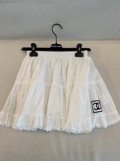 CHANE1 ダブルC レーストリムスカート【50％割引+送料無料】
