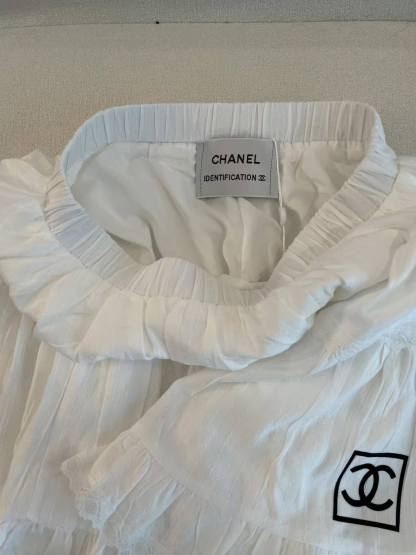 CHANE1 ダブルC レーストリムスカート【50％割引+送料無料】