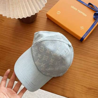 LV デニムプリント・ベースボールキャップ【50％割引+送料無料】
