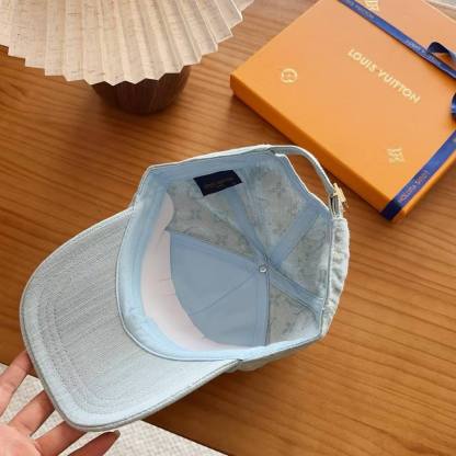 LV デニムプリント・ベースボールキャップ【50％割引+送料無料】