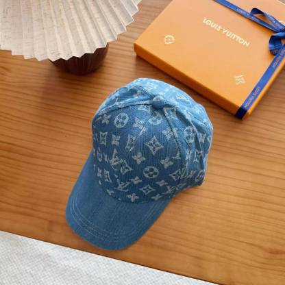 LV デニムプリント・ベースボールキャップ【50％割引+送料無料】