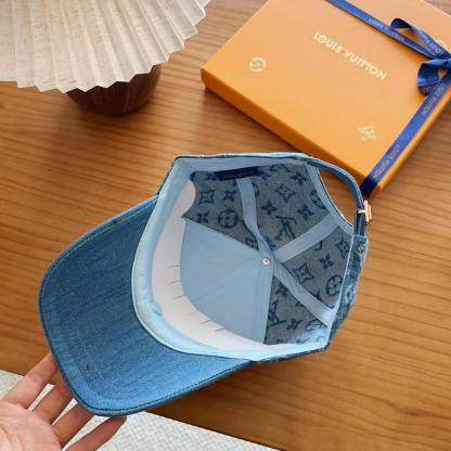 LV デニムプリント・ベースボールキャップ【50％割引+送料無料】