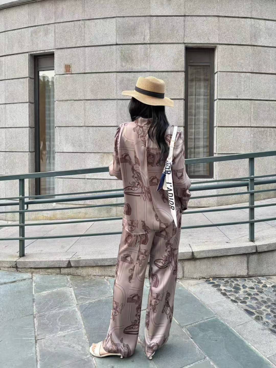 HERME5 プリントシャツ＆パンツ ツーピースセット【50％割引+送料無料】