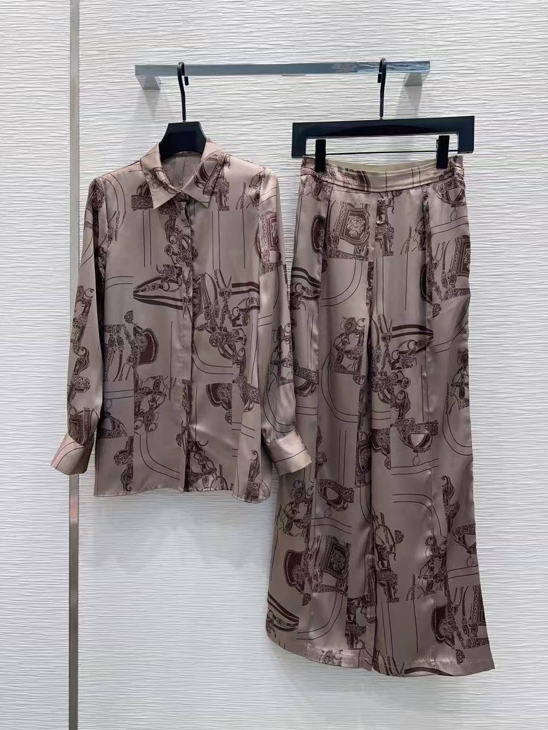 HERME5 プリントシャツ＆パンツ ツーピースセット【50％割引+送料無料】