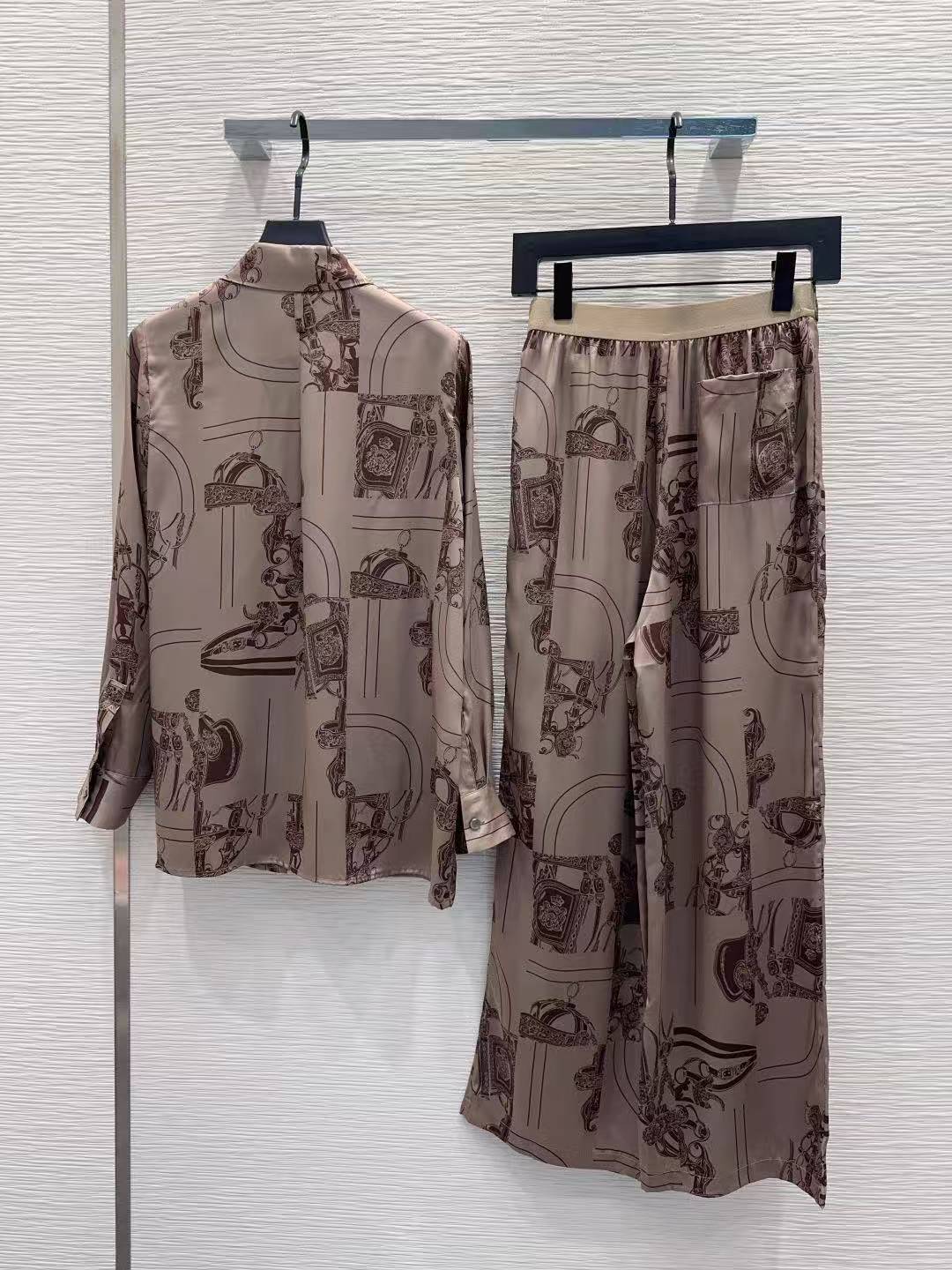 HERME5 プリントシャツ＆パンツ ツーピースセット【50％割引+送料無料】