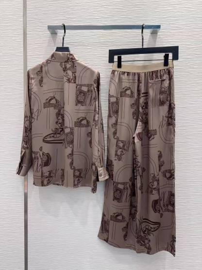 HERME5 プリントシャツ＆パンツ ツーピースセット【50％割引+送料無料】