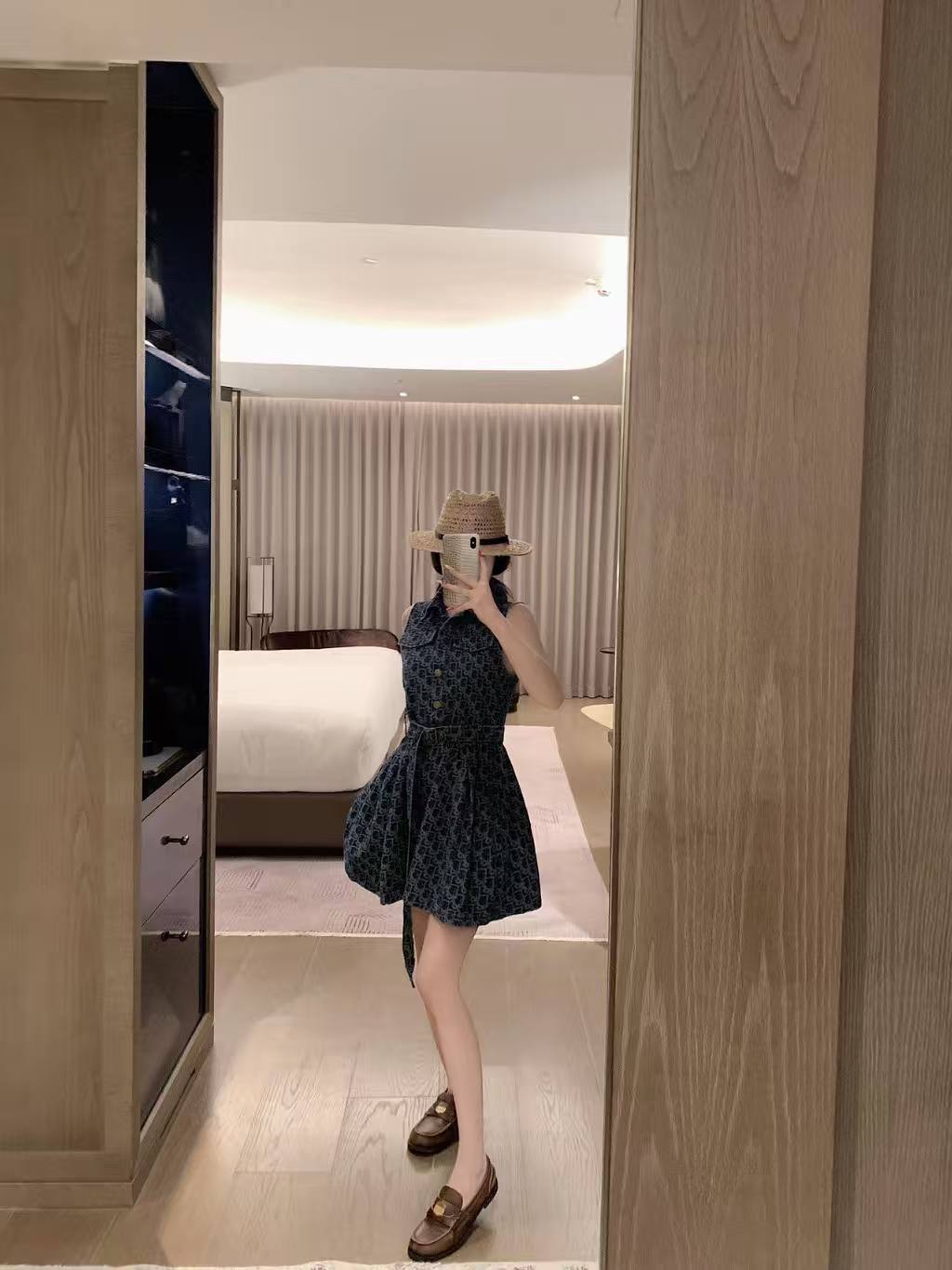 DIOR ジャカードデニムドレス【50％割引+送料無料】