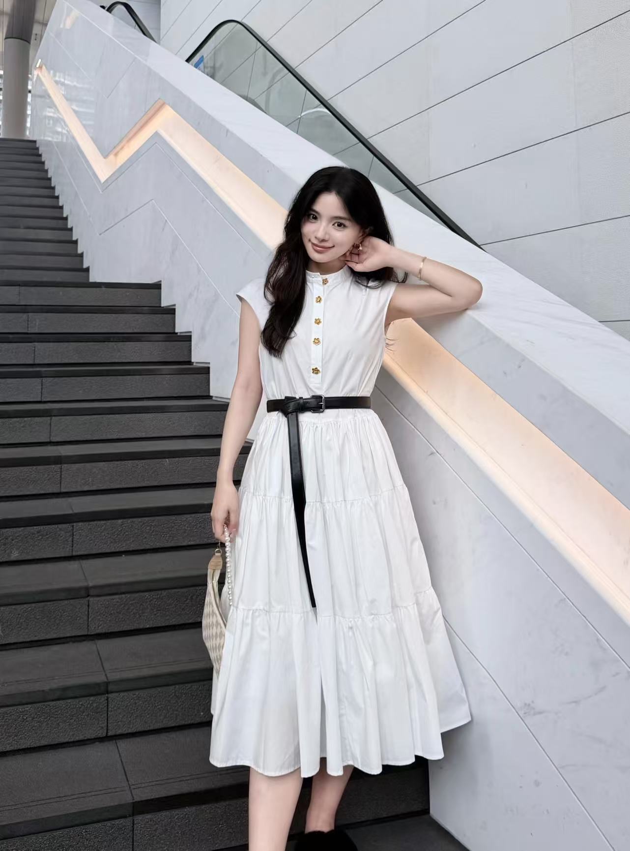 LV 高品質ノースリーブドレス【50％割引+送料無料】