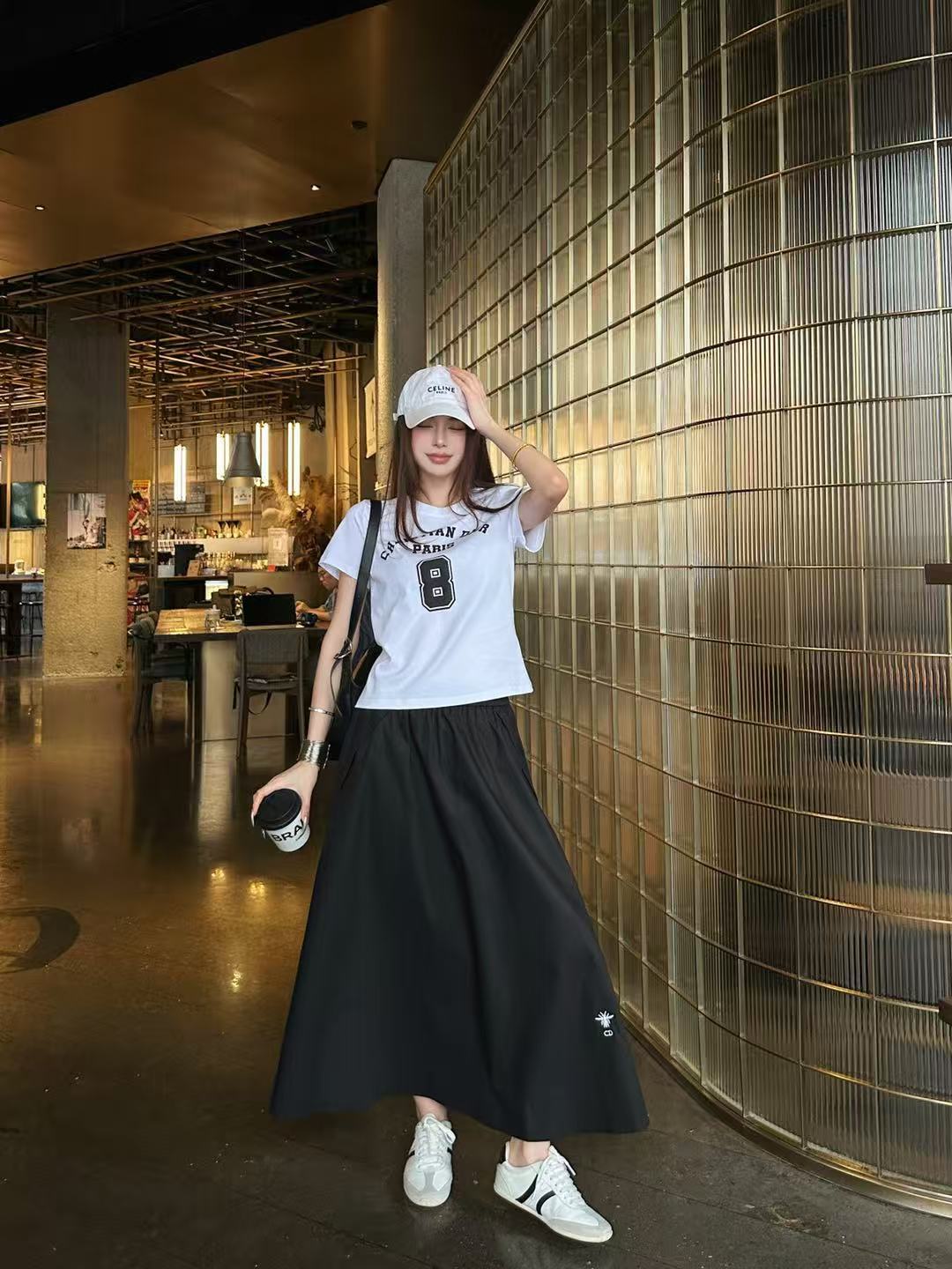 DI0R高品質Tシャツ＆スカート 2点セット【50％割引+送料無料】