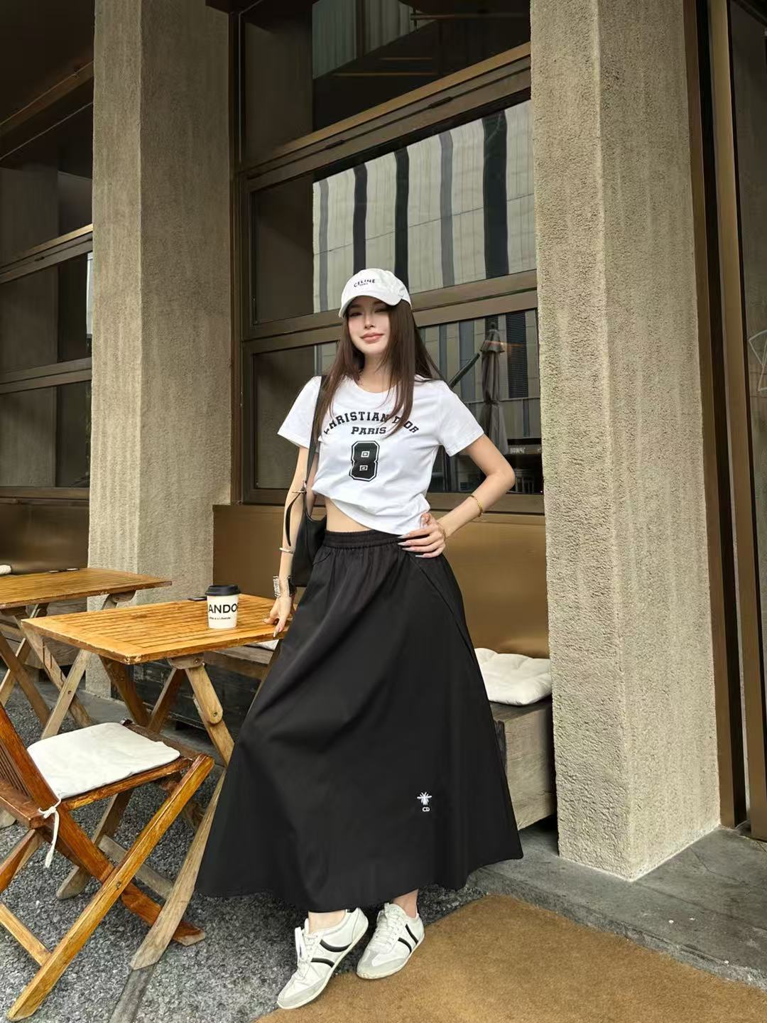 DI0R高品質Tシャツ＆スカート 2点セット【50％割引+送料無料】