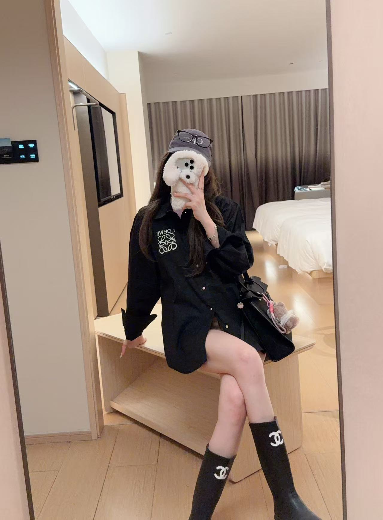 L0WEW 刺繍ロゴシャツ【50％割引+送料無料】