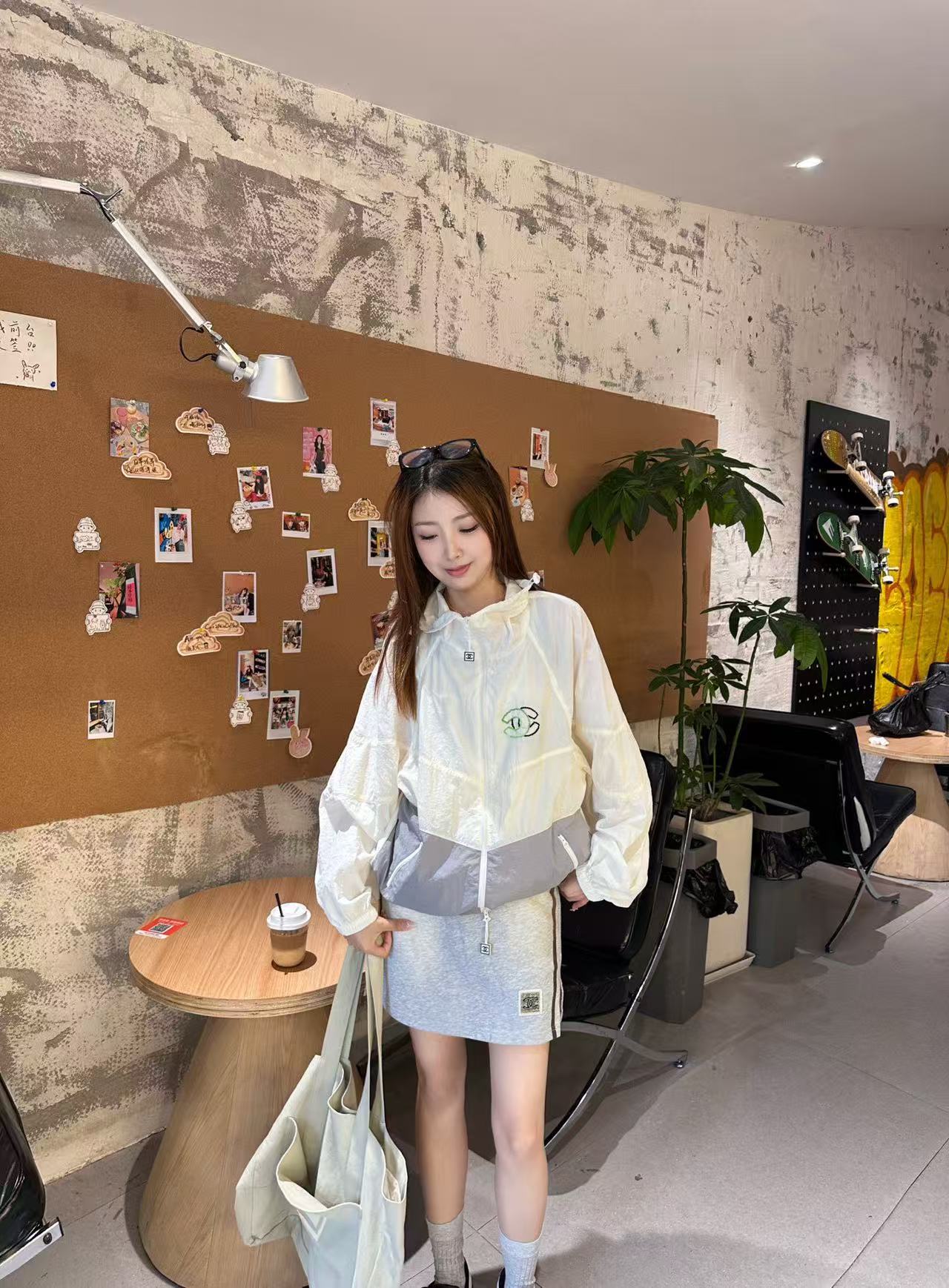 CHANE1 ダブルC 日焼け防止ジャケット【50％割引+送料無料】